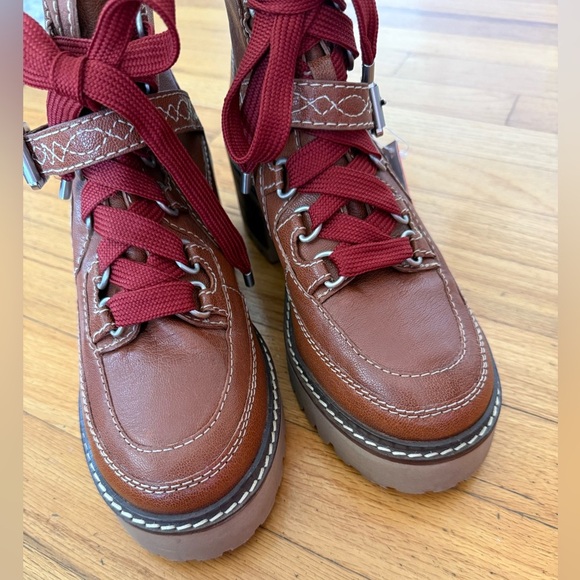 New Free People Jasper Hiker Ankle Vintage Tan 10 - Picture 7 of 9